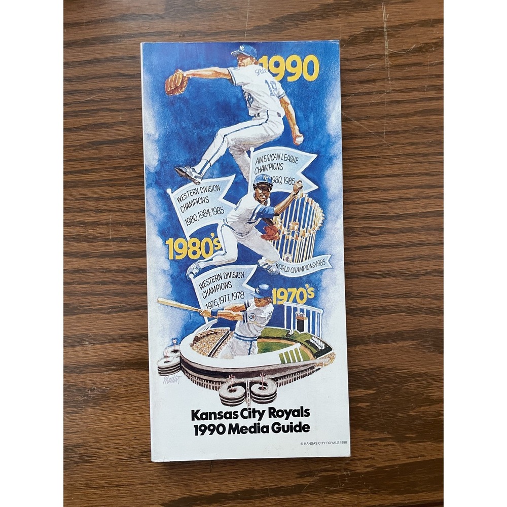Kansas City‎ Royals 1990 MLB Media Guide Official Team Publication Vintage KC